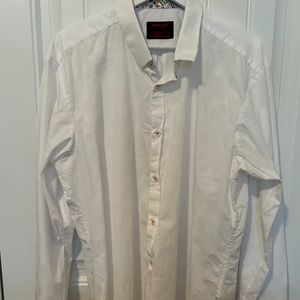 Jared Lang white button down dress shirt